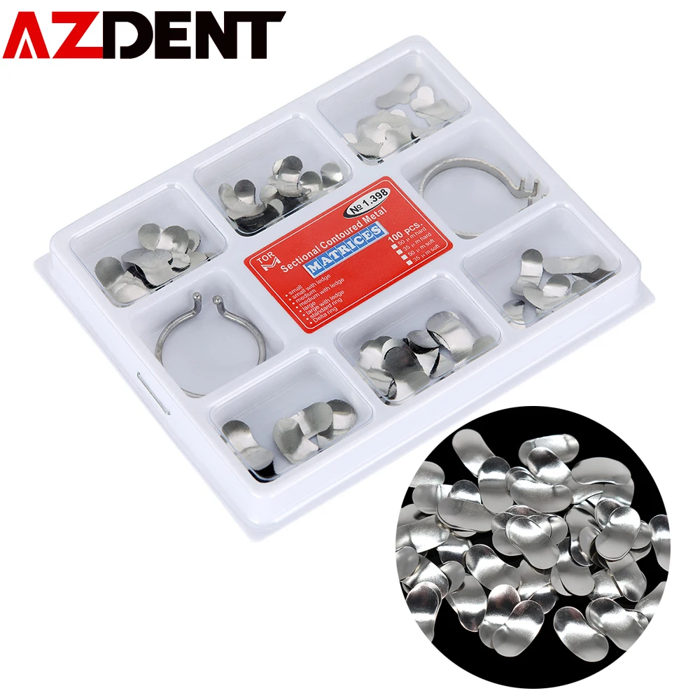 100 шт./кор. стоматологические секционные контурные матрицы матричные полосы