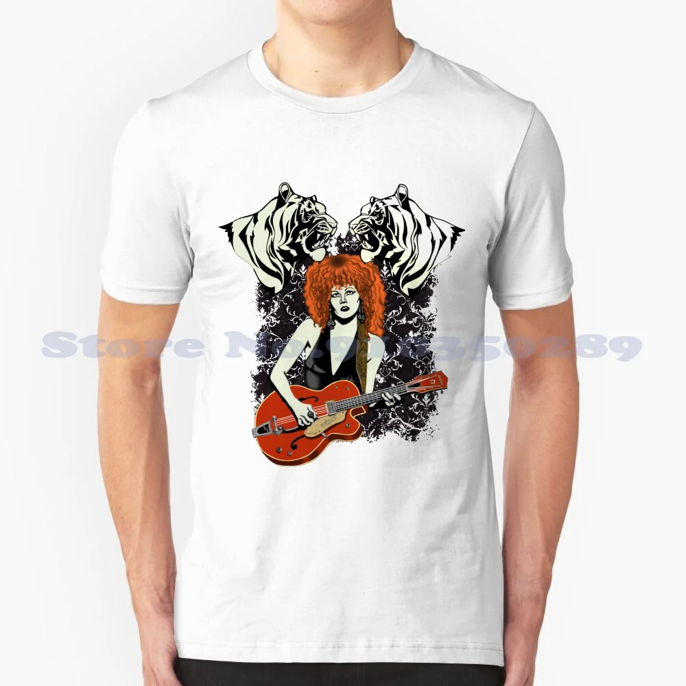 Poison Ivy Nero Bianco Grigio Moda Tshirt Poison Ivy I Crampi Psichobilly Queen Diva Garage Punk 70 Cool Guitar Vintage