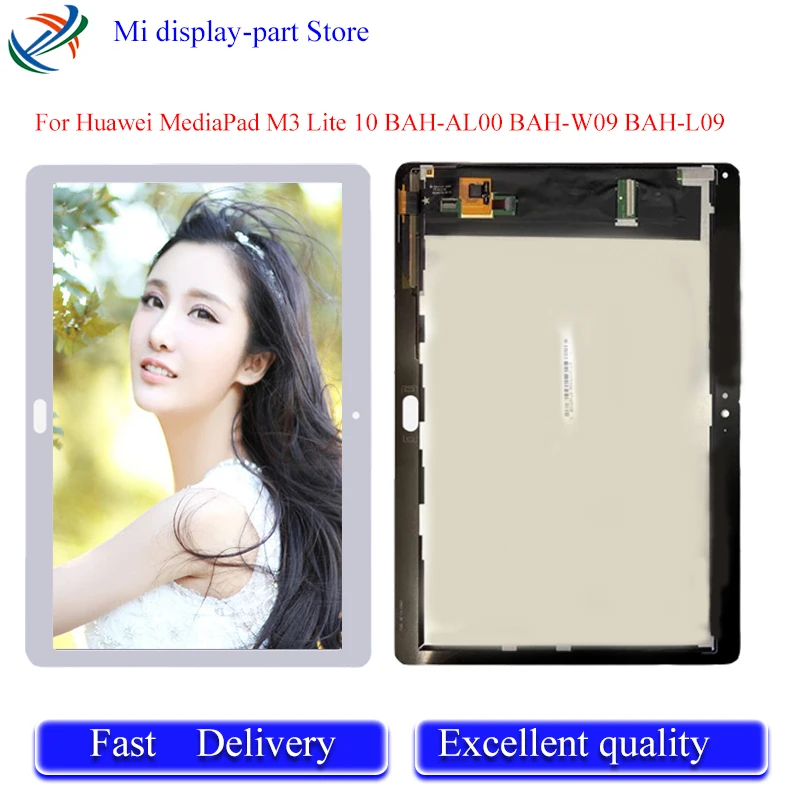 

New 10.1 For Huawei MediaPad M3 Lite 10 BAH-AL00 BAH-W09 BAH-L09 LCD Display Matrix Touch Screen Digitizer Sensor Assembly