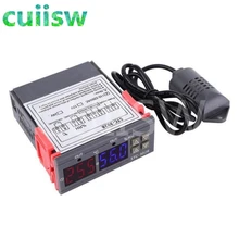Controlador duplo ac STC-3028 v 110 v 10a do higrômetro do termômetro do controle de umidade da temperatura 220 do termostato de digitas