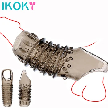 IKOKY Penis Ring Reusable Silicone Cock Ring Penis Enlargement Delayed Ejaculation Sex Toys For Men 1