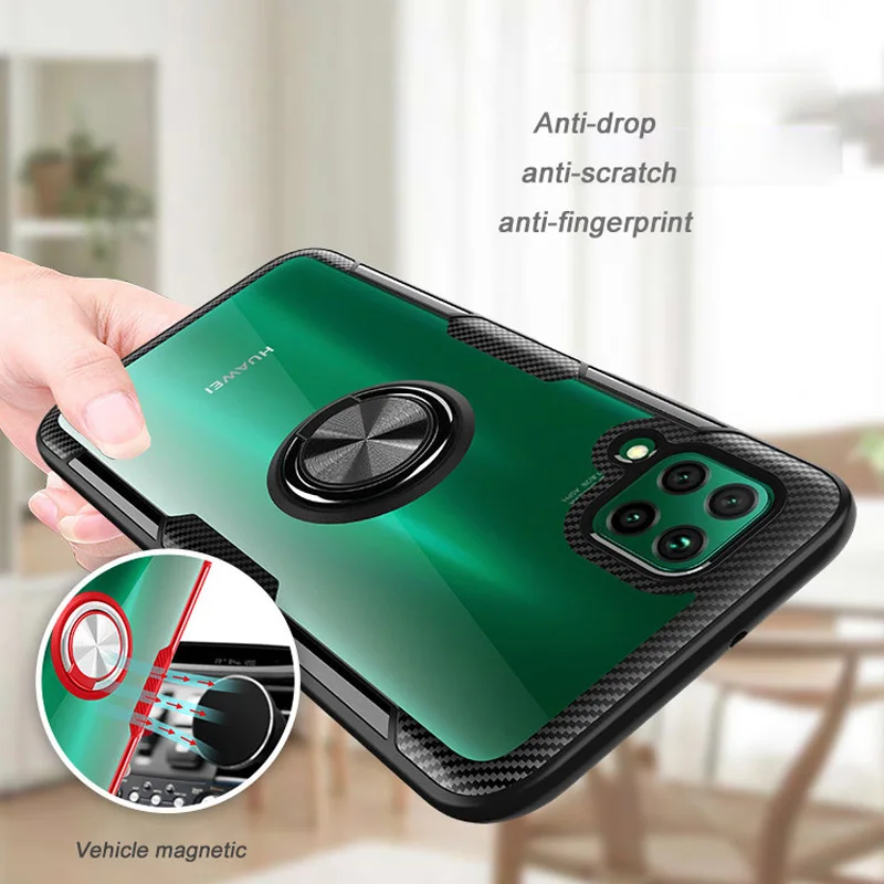 US $341.54 100pcsLot Portable Car Holder Bracket Phone Case Shockproof Cover For Huawei NOVA 5 6SE 7I Y6 PRIME P SMART Y9S P40 Pro Plus
