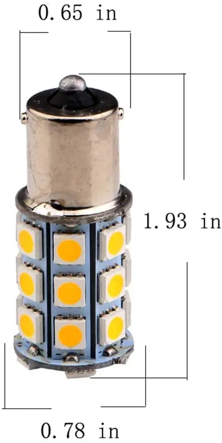 Ruiandsion 2pcs 1156 7506 BA15S LED Bulb 6V Super Bright 5050 8SMD Chipset LED Replacement Bulb For Reverse Light Turn Signal Light Tail Light,Non-polarity (Red - Foto 10