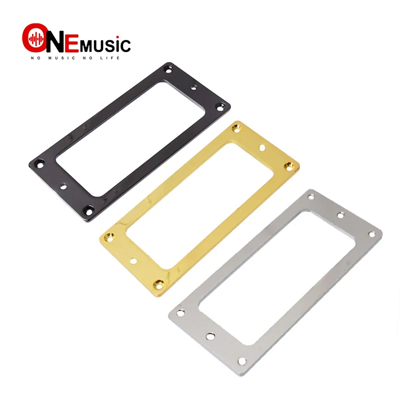 as described Black Metal Flat Base Pickup Humbucker Mounting Rings For Electric Guitar
