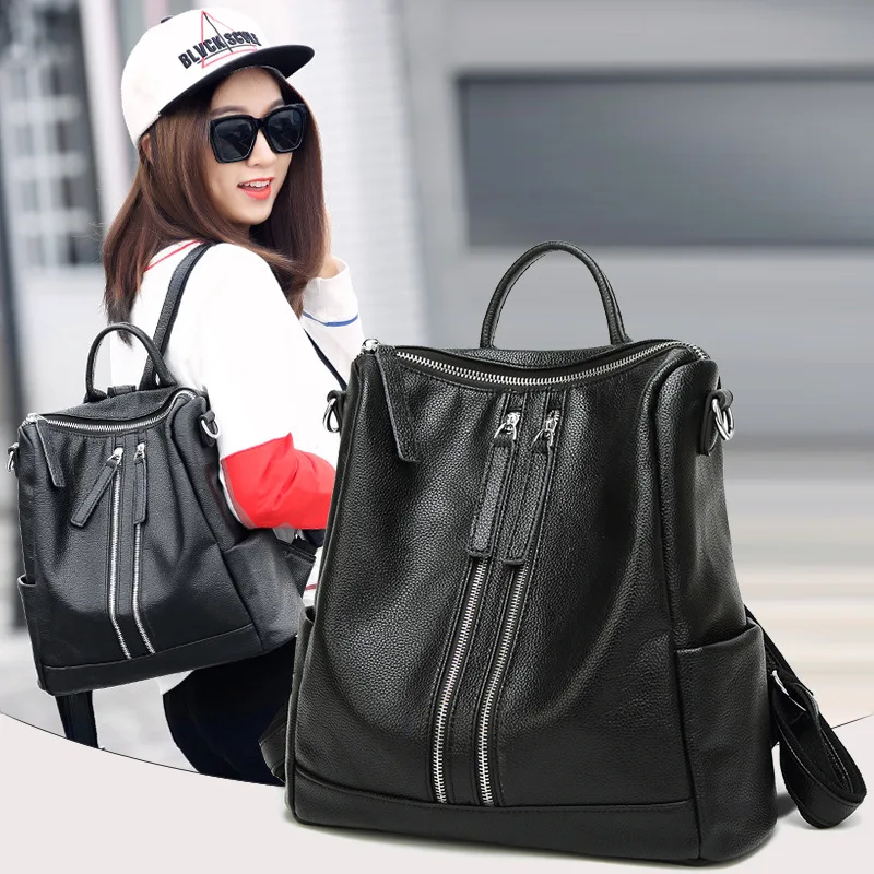 

Spring Summer New Style Gao Yuanyuan Celebrity Style Backpack Multifunctional Bag Shoulder Shoulder Dual Purpose WOMEN'S Bag