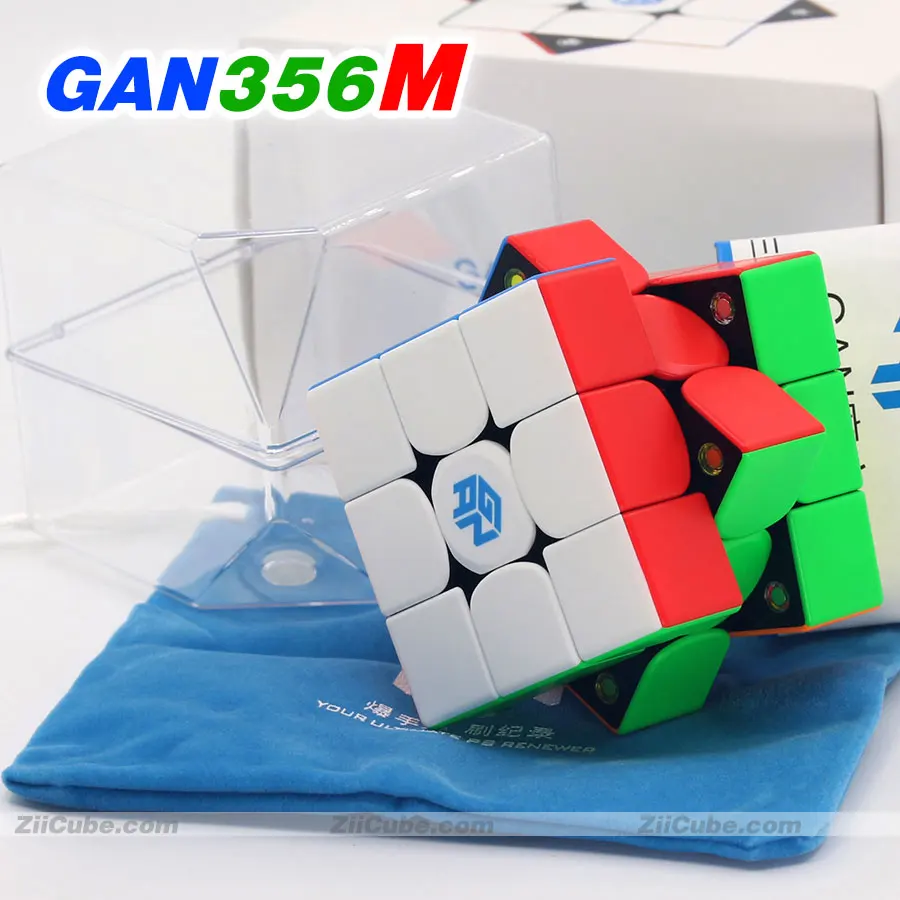Magic cube puzzle GANS CUBE GAN356M & GES magnetic cube GAN 356 GAN356 M 3x3x3 3x3 professional WCA magic cubes twisty toys 8