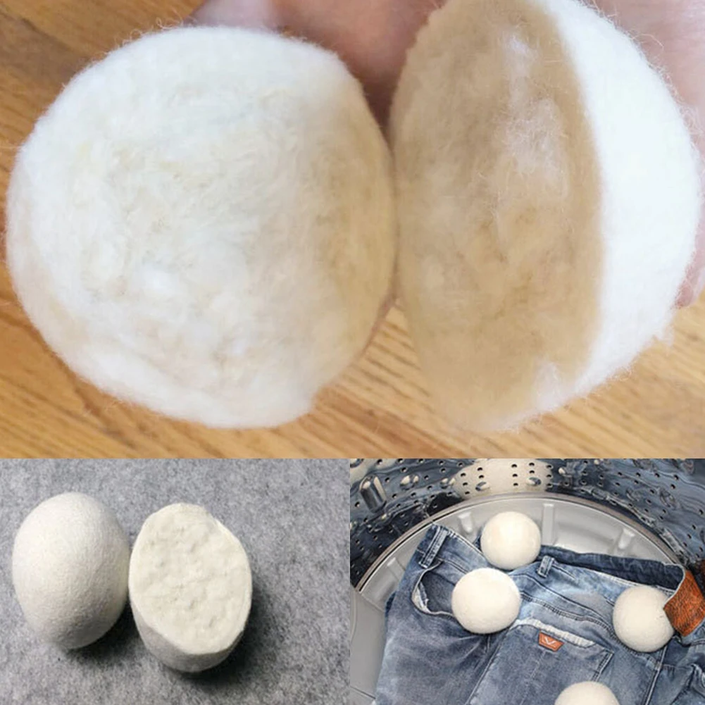 6pcs Fabric Reusable Natural Softener Pure For DJI Spark For DJI Mavic Pro Non-toxic Dryer Balls No Fillers Wool