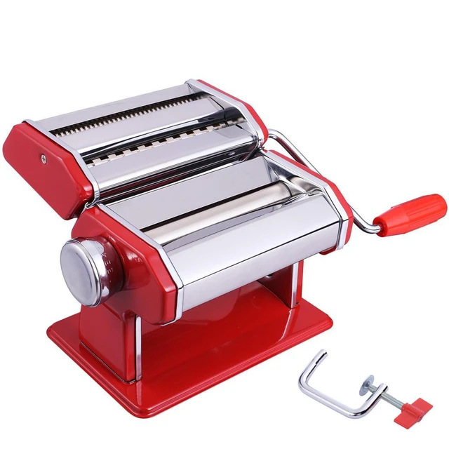 Máquina para hacer Pasta con rodillos de aleación de aluminio, máquina para  hacer Pasta con 150 rodillos, 9 ajustes de espesor ajustable, Perf -  AliExpress