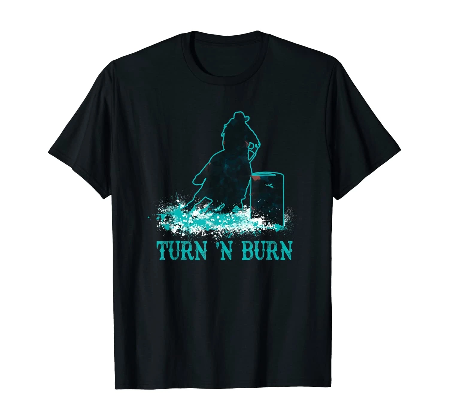Футболка Barrel Racer Turn 'n Burn Rodeo Racing Gifts |