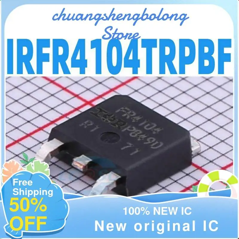 

Новый оригинальный IC 20 шт. IRFR4104TRPBF FR4104 TO-252 MOS 40 в 42 а