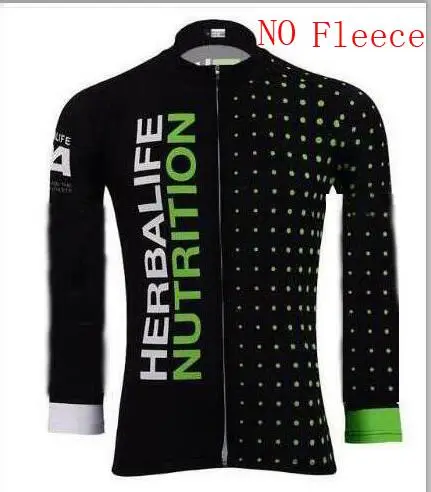 Футболка для бега Джерси Одежда для велосипеда пот HERBALIFE быстросохнущая летняя футболка с длинным рукавом для горного велосипеда - Цвет: no Fleece