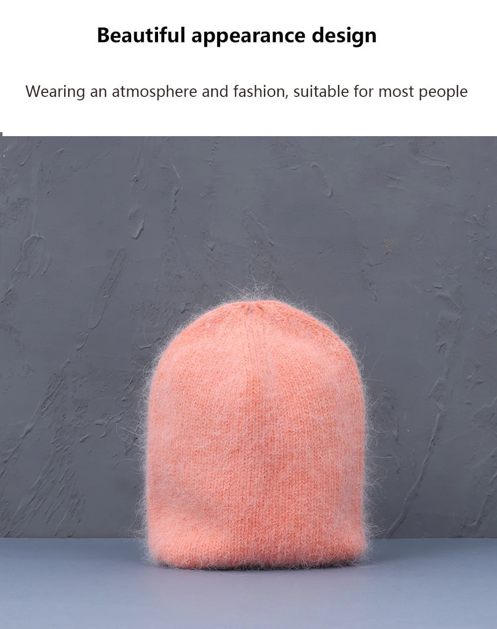 2026 Neue Hasenfell-Mode Winter- und Herbst-Damenmütze, Neuerscheinung, Beliebte Damen-Beanie-Mütze, Hochwertige Modische Strickmützen – Detail 4
