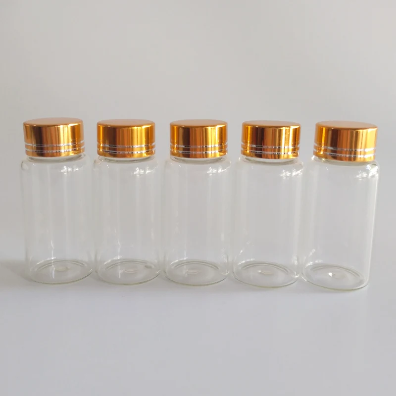 

20ml glass jar with metal lid china tiny glass vials 27*58mm clear glass bottle glass jar home decor Crafts 50pcs/lot