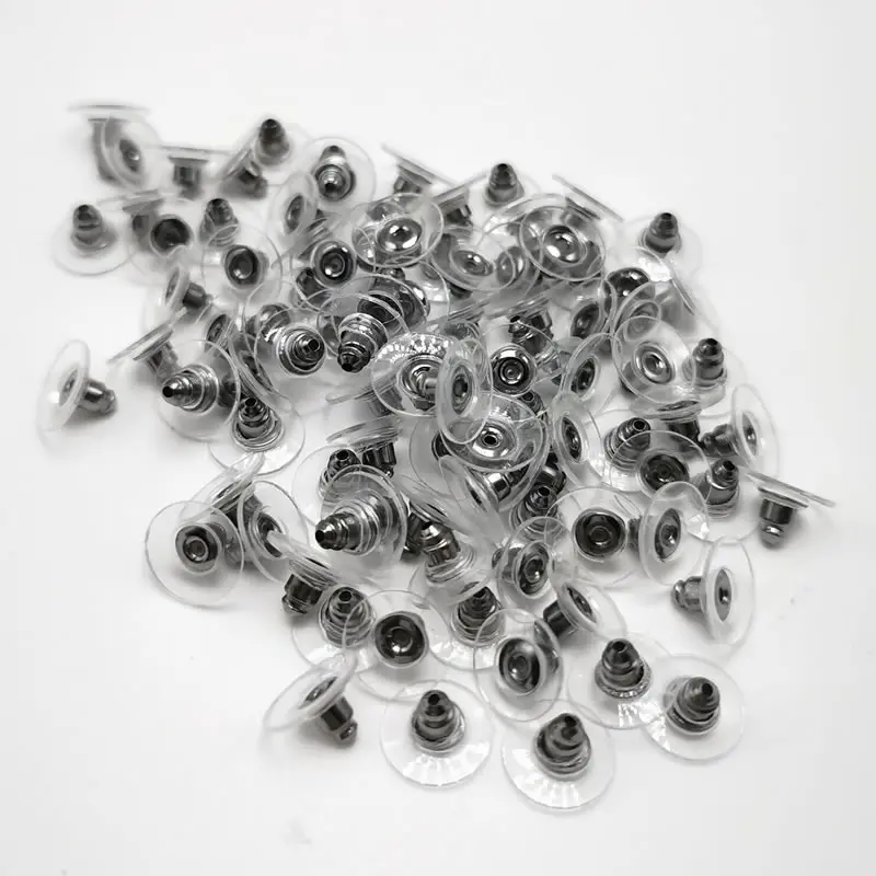 MERTIA JEWELS Risultati Bottone in gomma siliconica extra morbida di alta qualità/Tappo posteriore per orecchini in oro, diamanti, platino, argento, Bottoni per orecchini pesanti (200 pezzi circa