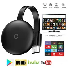 Wi-fi sem fio 1080p 2.4g hdmi-receptor de exibição compatível para youtube push moldado tela espelho adaptador para miracast airplay