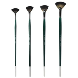 Ensemble de pinceaux à peinture acrylique avec manche en bois, 4 pièces, 235FAN, stylo artistique pour aquarelle 