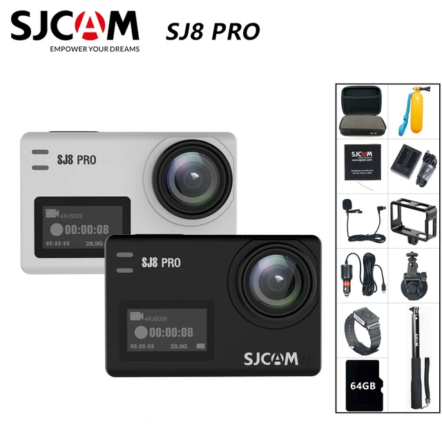 $US $152.99 SJCAM SJ8 Pro Action Camera 4K 60FPS WiFi Remote Helmet Camera Ambarella Chipset 4K@60FPS Ultra HD 