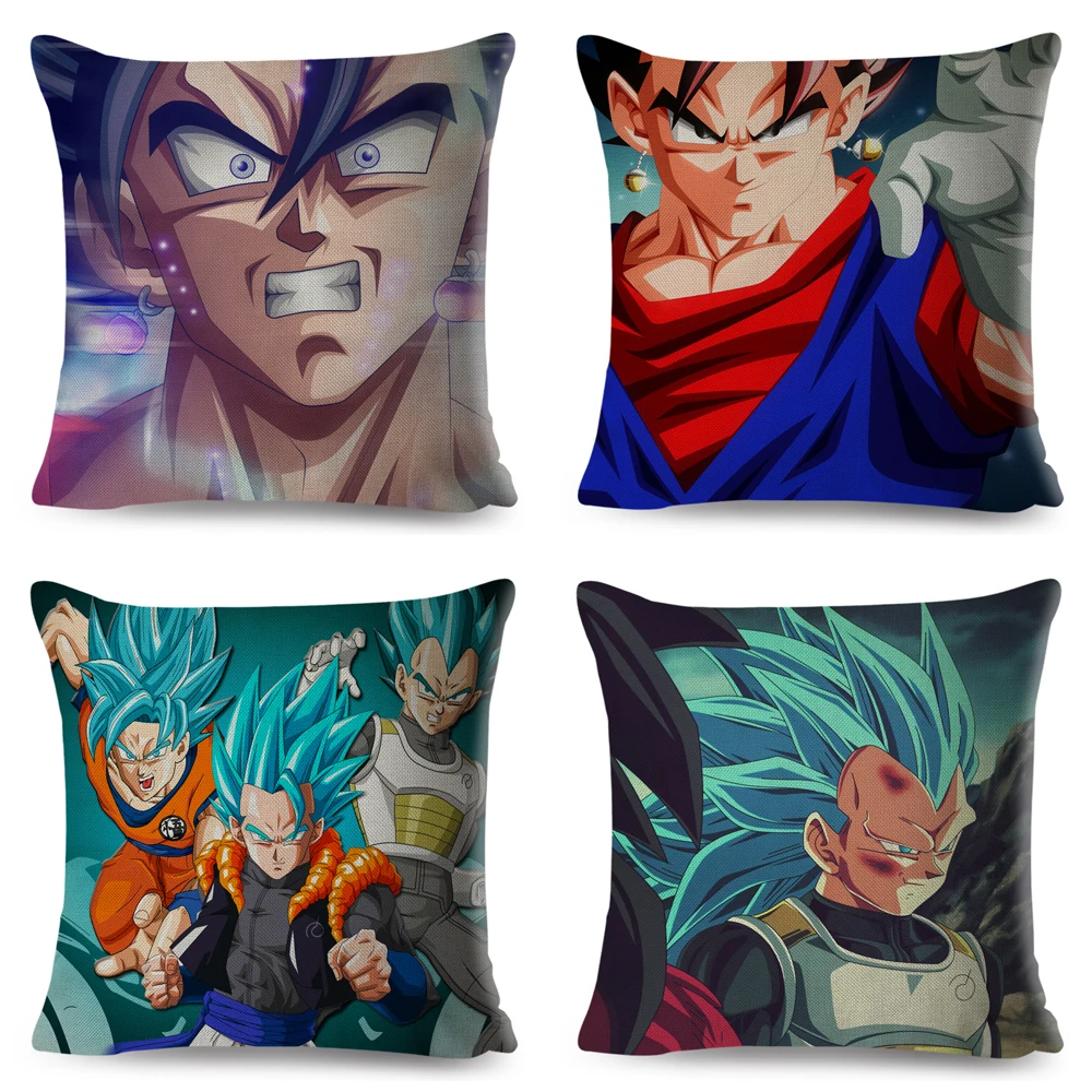 Супер Dragon Ball-Z подушка для дивана домашний белье размером 45*45 см Декор японский мультфильм Аниме сын Goku vegeta Наволочка Чехол для подушки