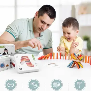 

Children Educational Toys Kids Mini Wooden Puzzles Toys Portable Travel Funny Interactive Games Montessori Early Education Toys