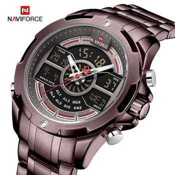 

NAVIFORCE Luxury Mens Sport Watch Brand Military Waterproof BackLight Digital Quartz Wrist watches Men Clock Relogio Masculino