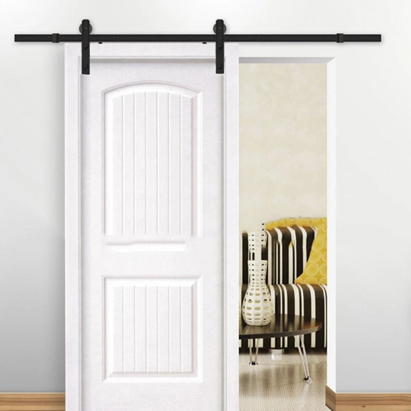 

Carbon Steel Sliding Barn Door Pulley Hanging Rail Track Durable Using Tool Parts