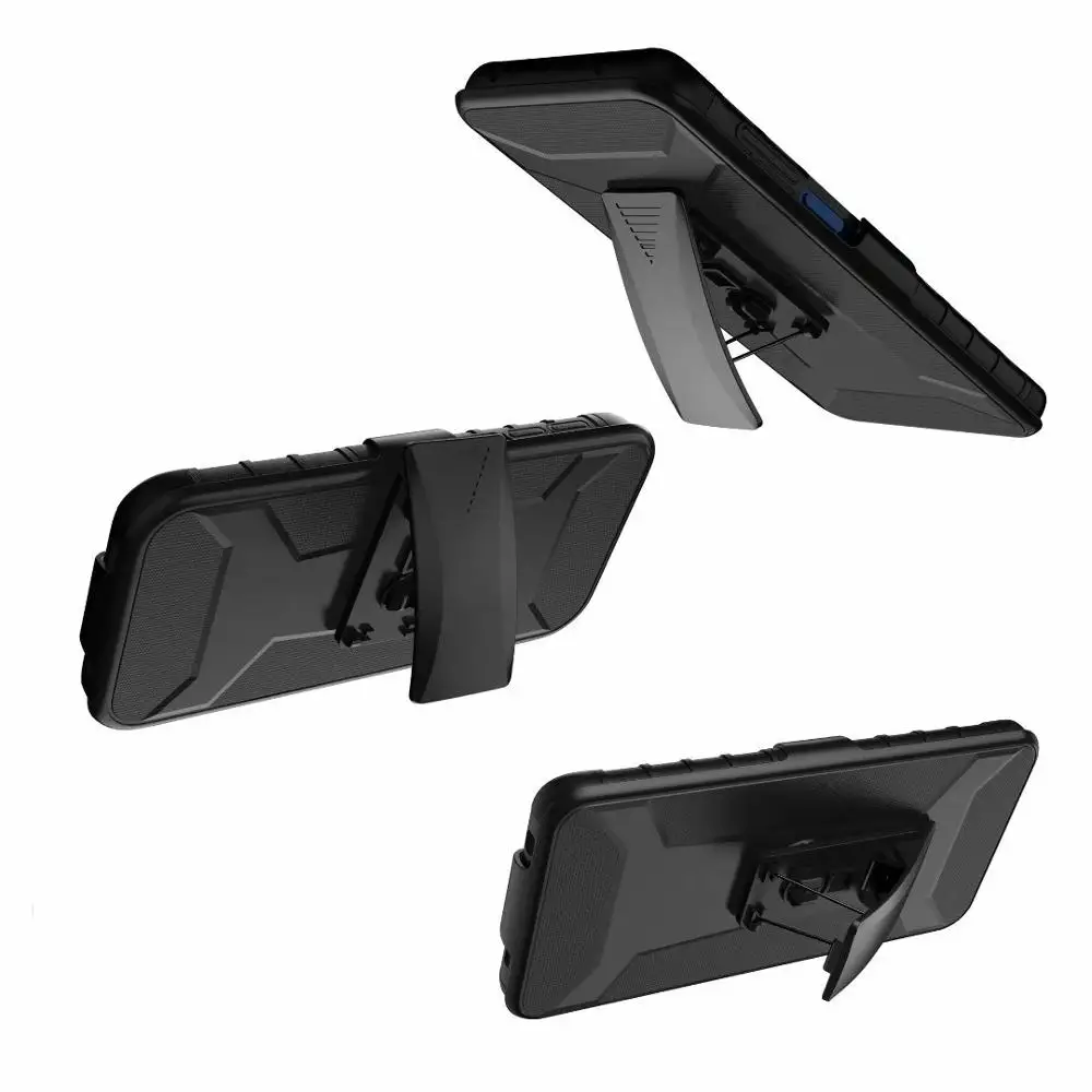 ShockProof Heavy Duty Armour Tough Stand Case With Belt Clip For Xiaomi Redmi Note 9S/ Note 9 Pro ► Photo 3/6