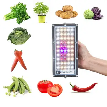 

Aluminum 110V 220V 50W Equivalent Growing Lamp Seedling Solar Full Spectrum Vegetation LED Grow Light Panel Gardening Tool