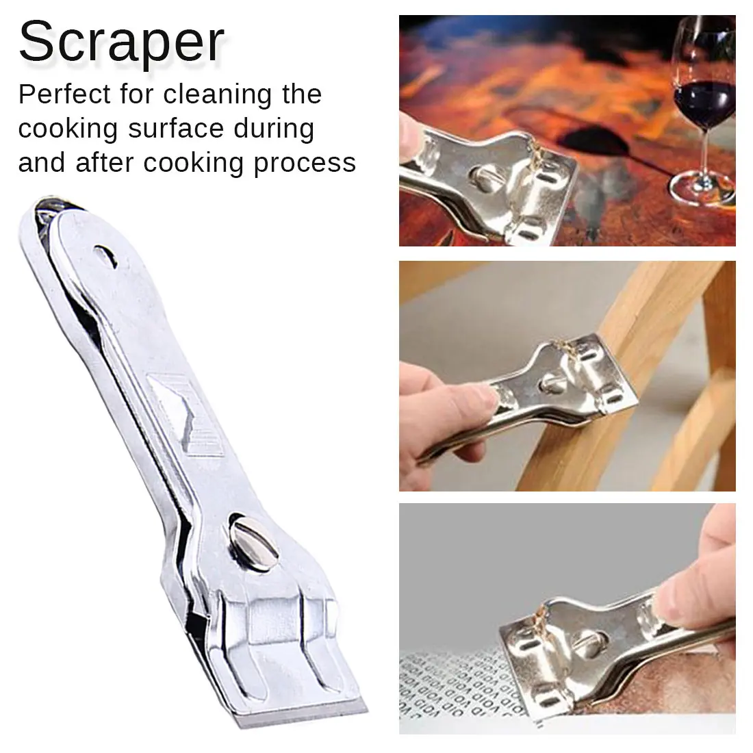 

Nice 1Pc Glass Ceramic Hob Scraper Cleaning Tool With Blade For Oven Cooker Cleaning Window Smooth Surface Home Repair