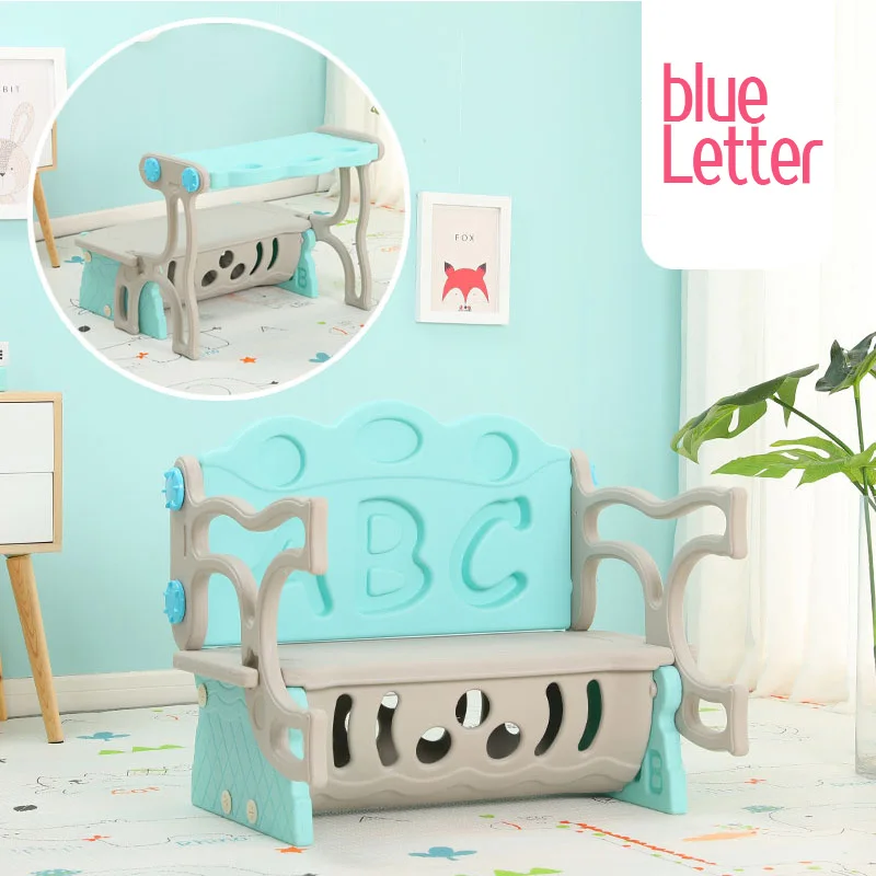 

Children Chair s multi-function study table folding deformation sofa chair baby eating table infant game storage table and chair