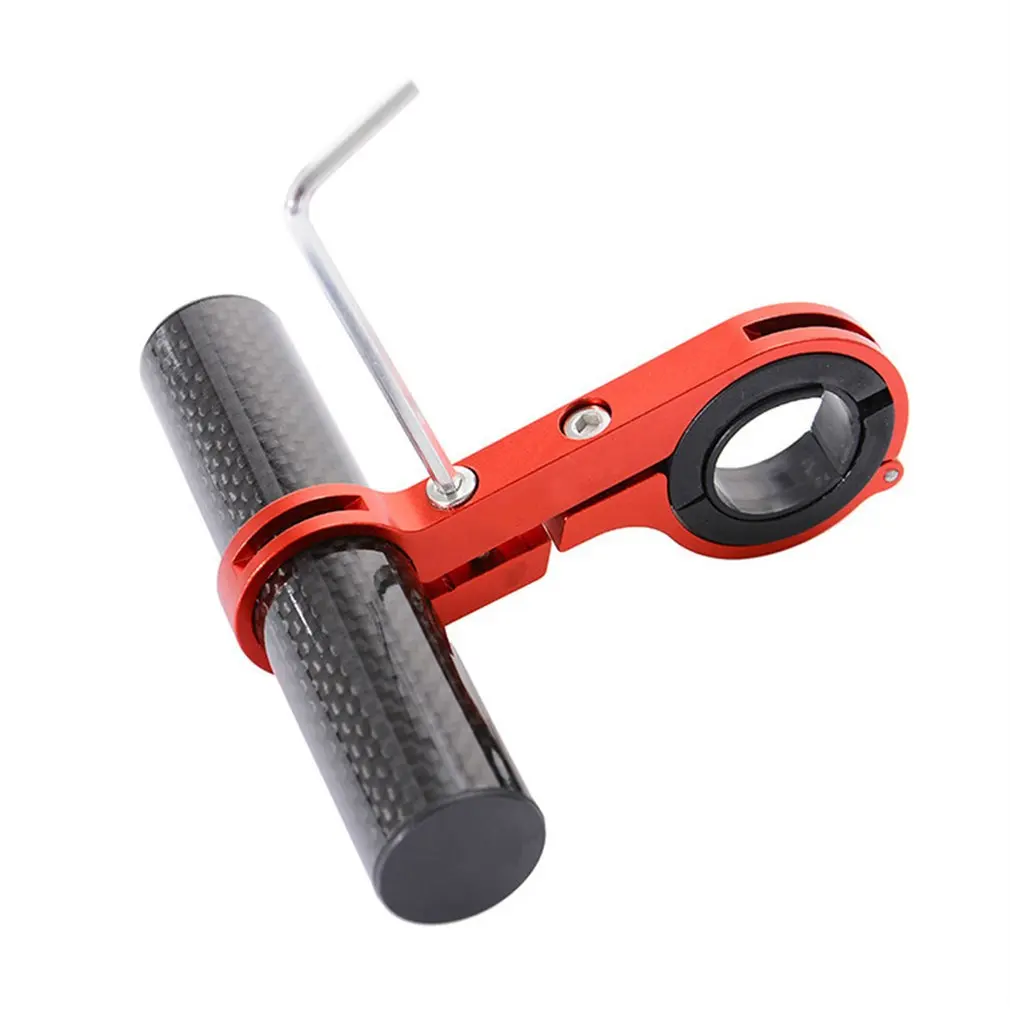 Best Bicycle Handlebar Extended Bracket Headlight Mount Bar Aluminum Alloy Carbon Fiber Support Extender MTB Flashlight Holder