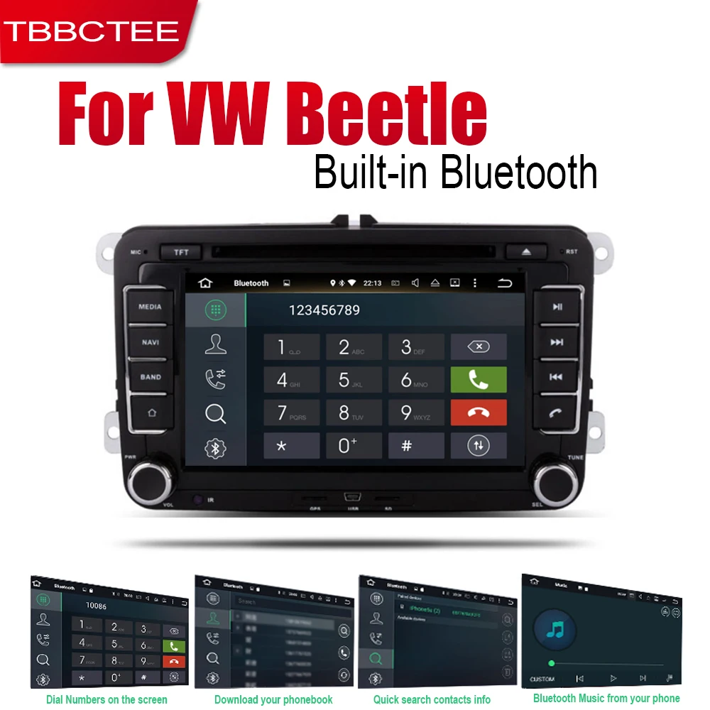 TBBCTEE Android 2 Din автомобильное радио, dvd для VW Volkswagen Жук 2011~ Автомобильный мультимедийный проигрыватель gps навигации Системы Радио стерео