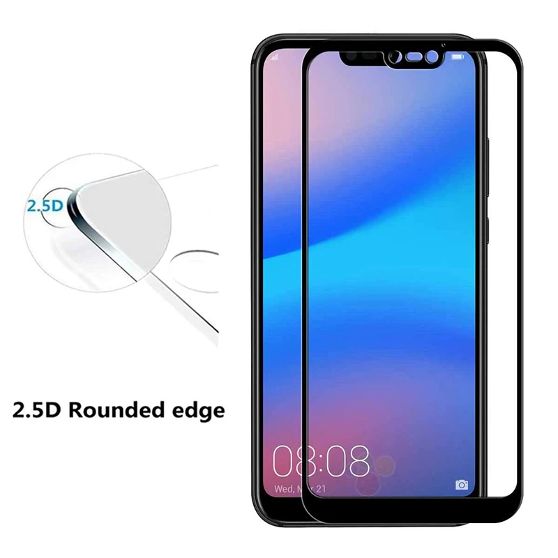 9D закаленное стекло для huawei P20 Lite стекло P30 Lite Защита экрана для huawei P20 P 30 Lite защитная пленка черная полное покрытие