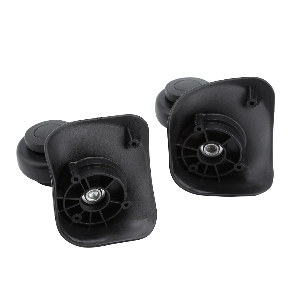 

1 Pair Suitcase Replacement Wheels Universal PVC Wheels Luggage Suitcase Trolley Durable Wear Resistant Flexible PVC Caster