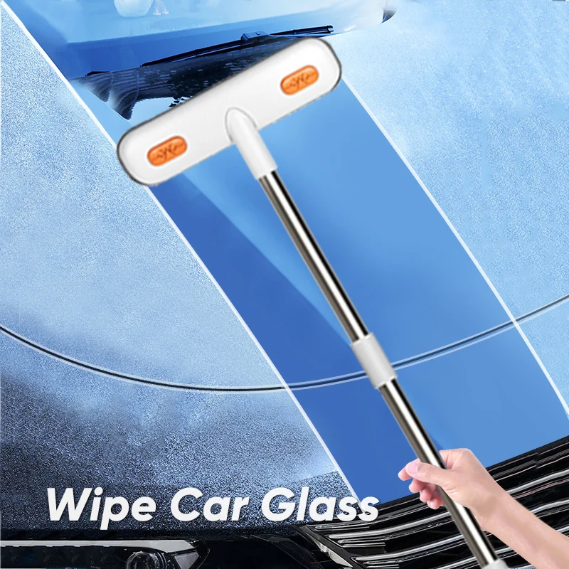 Multi-function Cleaning Brush With Rod for Mosquito Window Screen Car Pet hair Window Cleaner Household Cleaning Tool