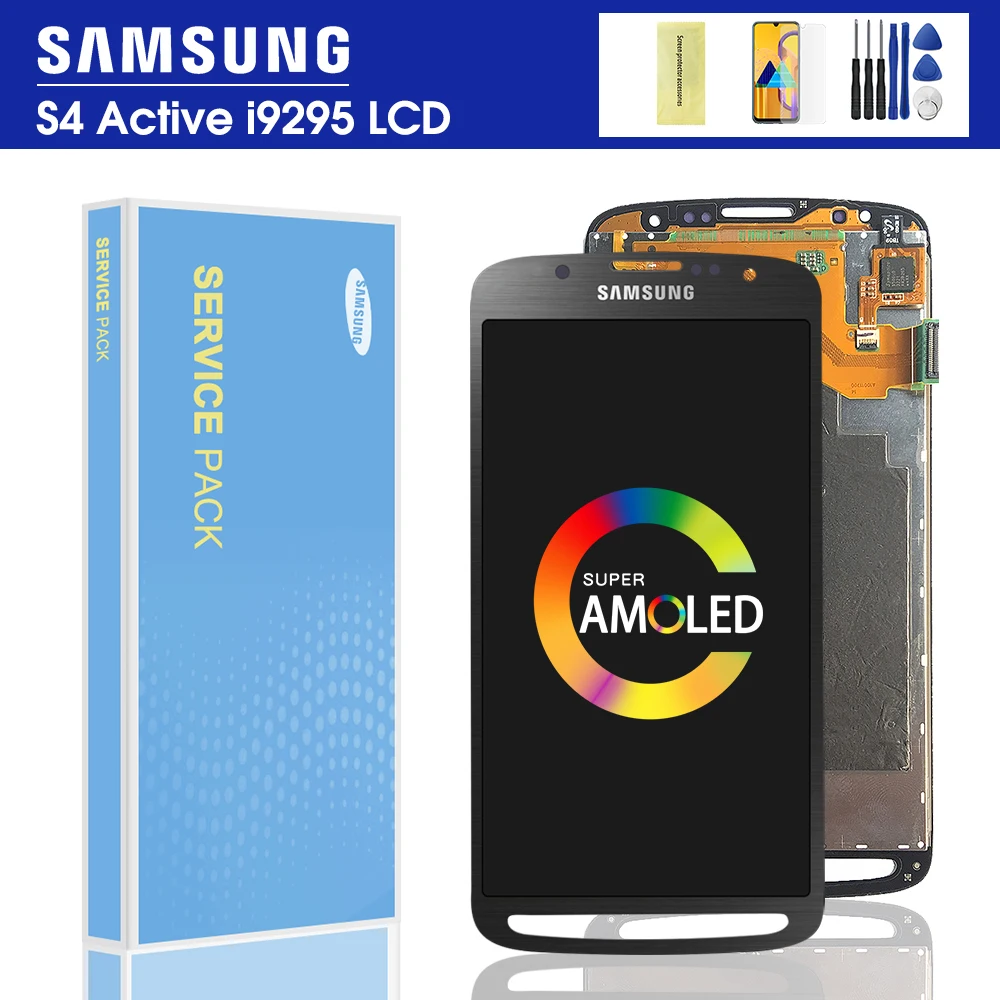 ЖК-дисплей 5 0 ''для Samsung Galaxy S4 Active i9295 i537 дисплей с сенсорным экраном и