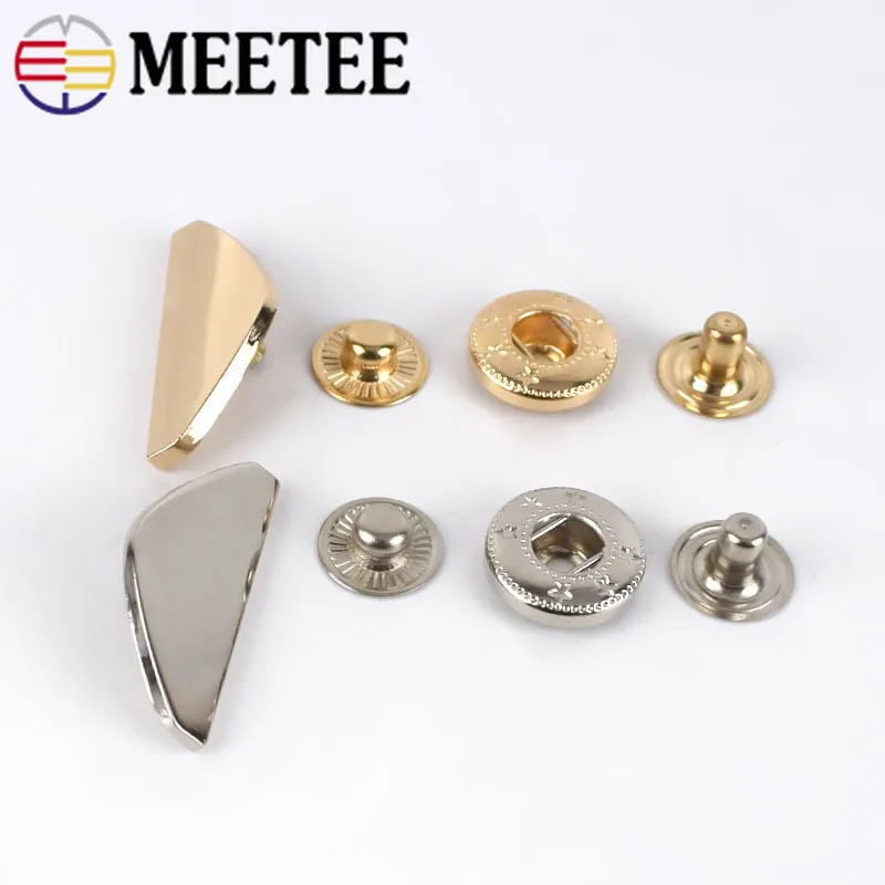 

5/10/20pcs Fashion Metal Snap Buttons Down Coat Decorative Button Sewing Botones Outerwear Overcoat Fasteners Press Stud Buckle