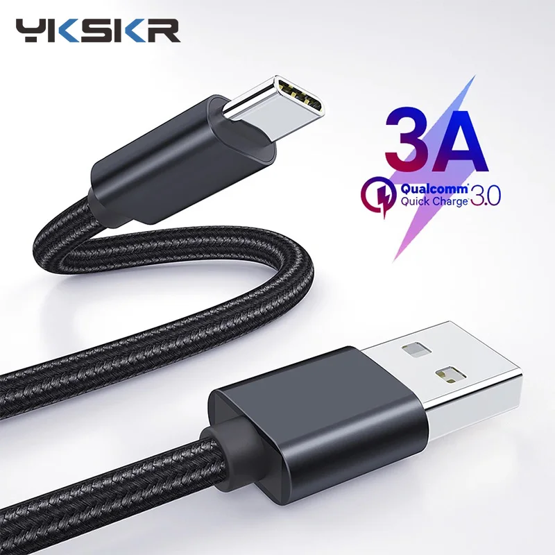 Кабель USB Type-C 0 25/1/2 м 3 А для Xiaomi Mi 9 8 Redmi Samsung S10 S9 шнур быстрой зарядки и передачи