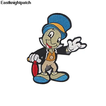 

12pcs/lot E1719 Cartoon Puppet DIY Patch Embroidered Striped Badge Iron On Patches For Jacket Patch Applique