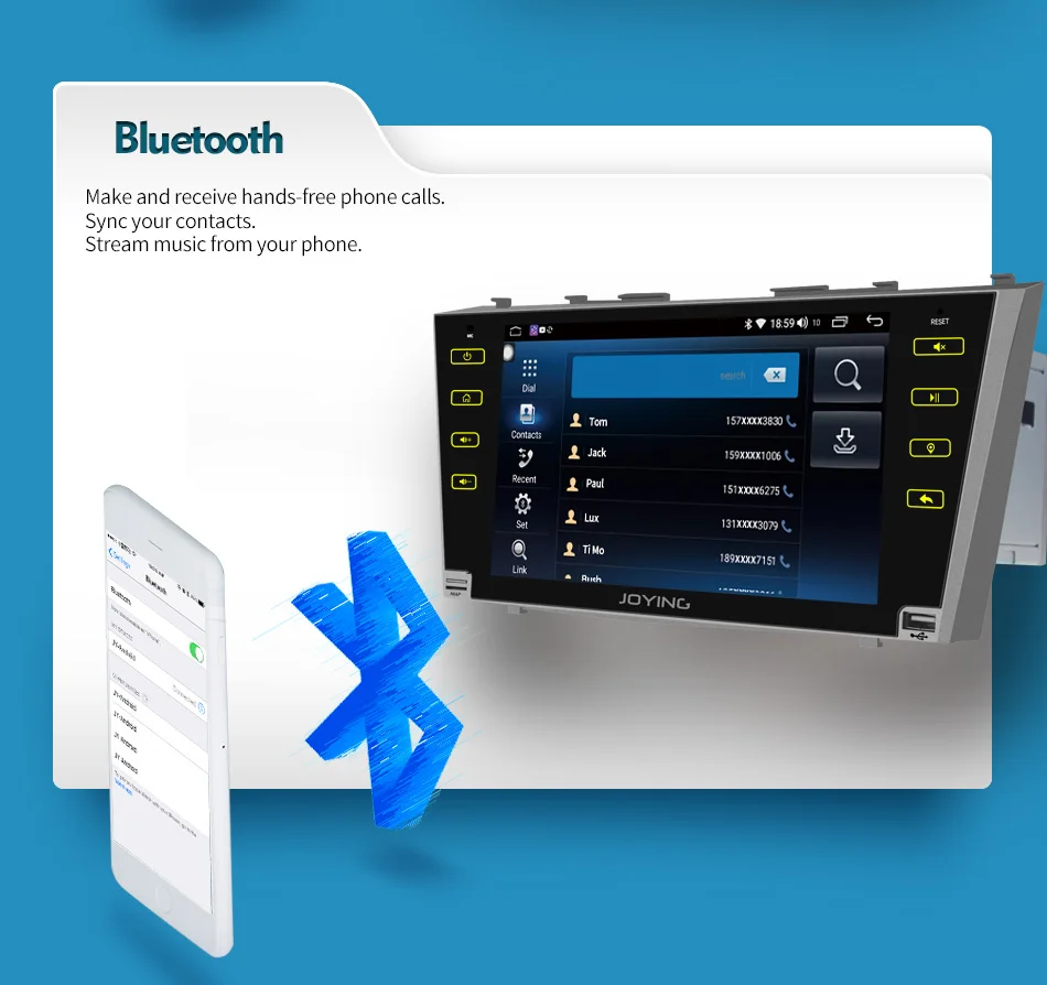 Sale Andrid Car Radio Multimedia Player 2 din Car GPS Stereo for Toyota Camry Aurion 2007 2008 2009-2011 with Navigation Mirror Link 6