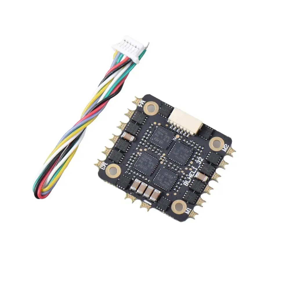 JHEMCU 2-4s 25A BL32-25A 4in1 CES программа BLHeli 32-bit 32bit поддержка Dshot1200 / 600/300/150 Oneshot125 Multishot для FPV