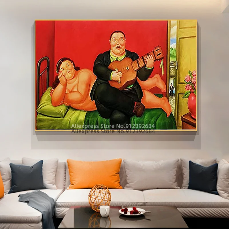 Un concerto di larghe Botero Poster stampa su tela arte della parete aula  moderna cucina camera da letto decorazione della stanza regalo delle donne  dei ragazzi - AliExpress