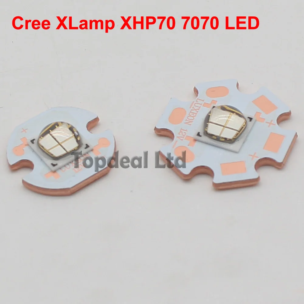 1-10 шт. Epi led s 7070 XHP70 4 чипа 6 в 12 В 20 Вт светодиодный излучатель диод заменить Cree MKR