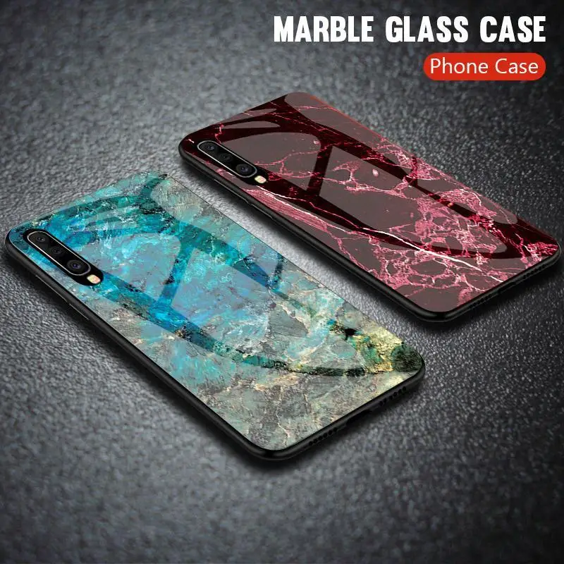 

Marble Glass Phone Case For Samsung Galaxy M20 M10 A10E A20E A30 A40 A50 A60 A70 Note10 Pro S10 Plus J3 J5 J7 2017 A7 2018 Case