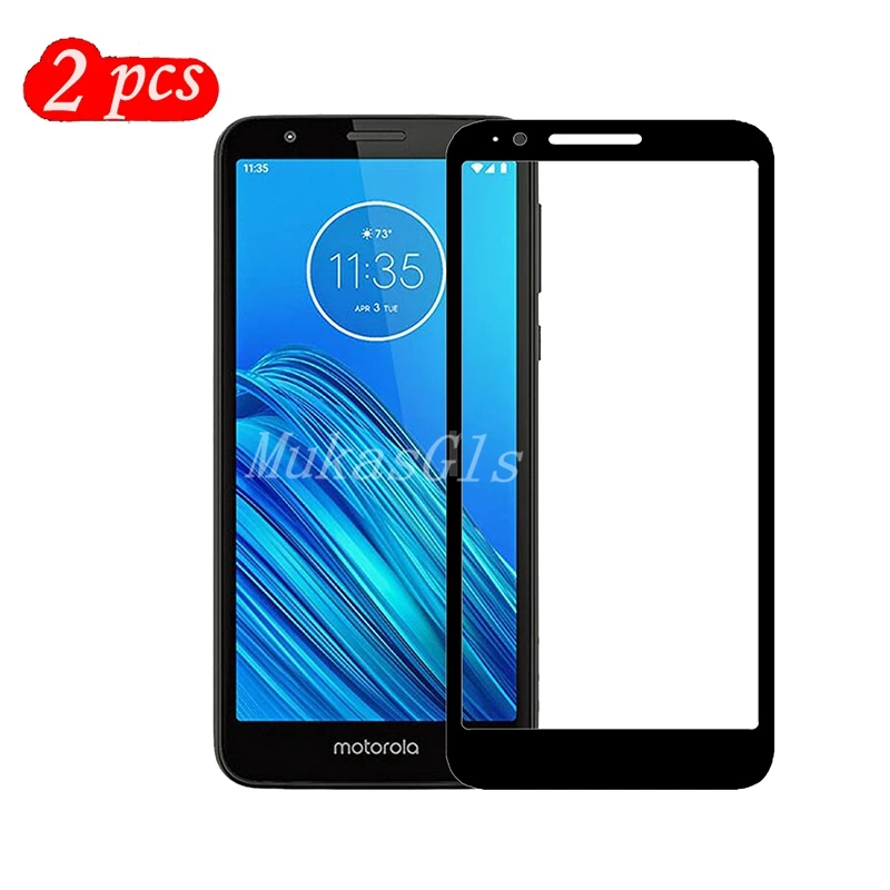 2 Packs Full cover Tempered Glass for Mototola moto 6E Screen Protector on Phone Film | Мобильные телефоны и аксессуары