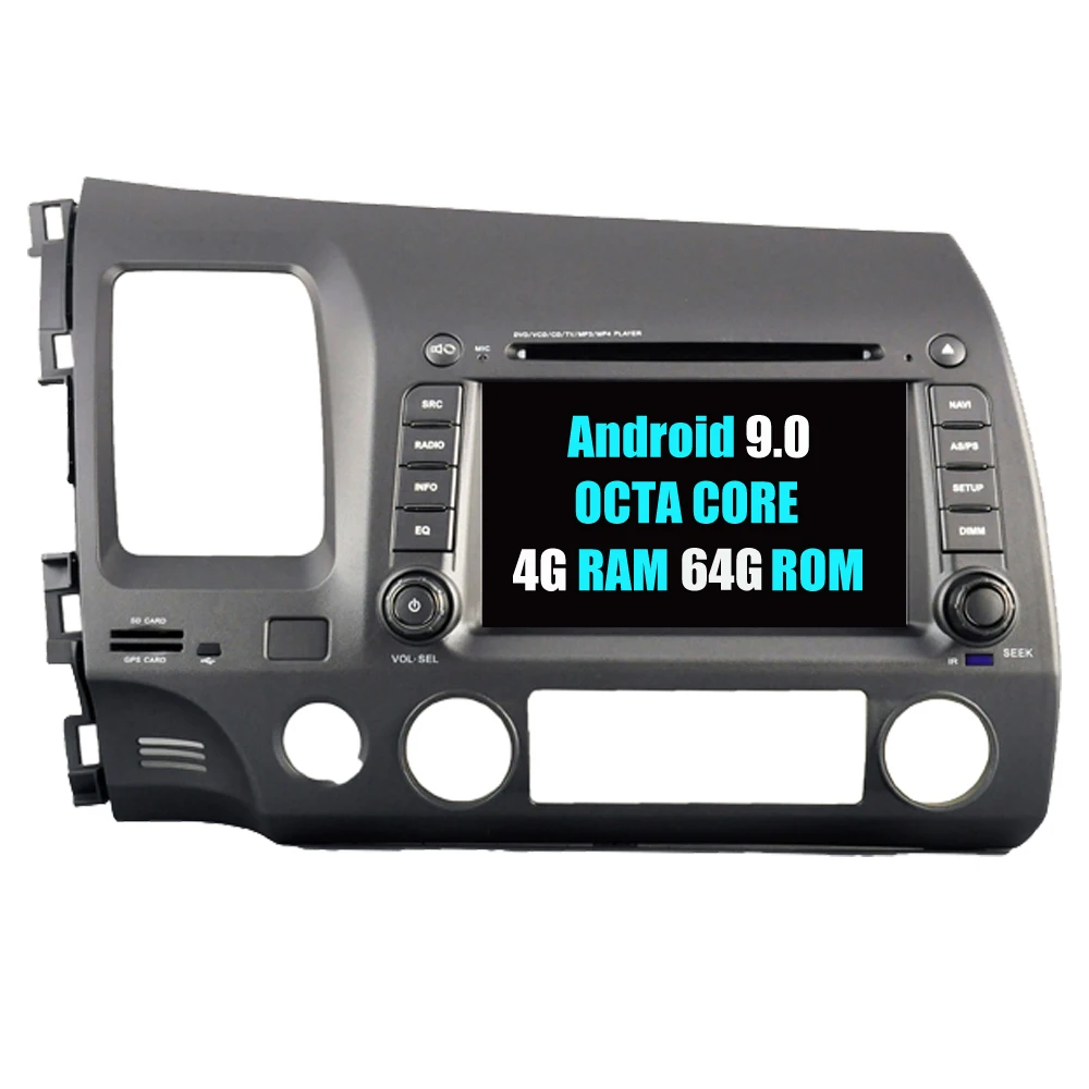 Best RoverOne Car Radio Stereo For Honda For Civic 2006 - 2011 Android 9.0 Octa Core DVD GPS Navigation Central Multimidia PhoneLink 12