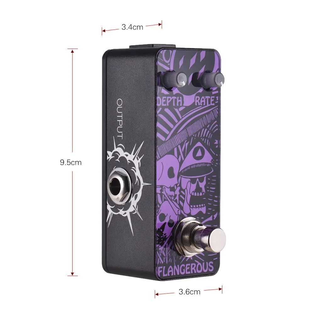 SWIFF DP02 Фланцевая цифровая гитара Flanger педаль эффектов True Bypass металлический корпус с регулятором скорости DEPYH