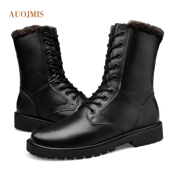 

Fall Wolf 2 Martin Boots Male British High School Help Leather Boots Winter Plus Velvet Boots Men's Boots