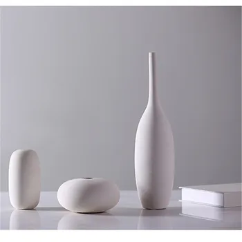 

White Ceramic Flower Vase Table Centerpieces Vases for Wedding Event Party Decor Crafts
