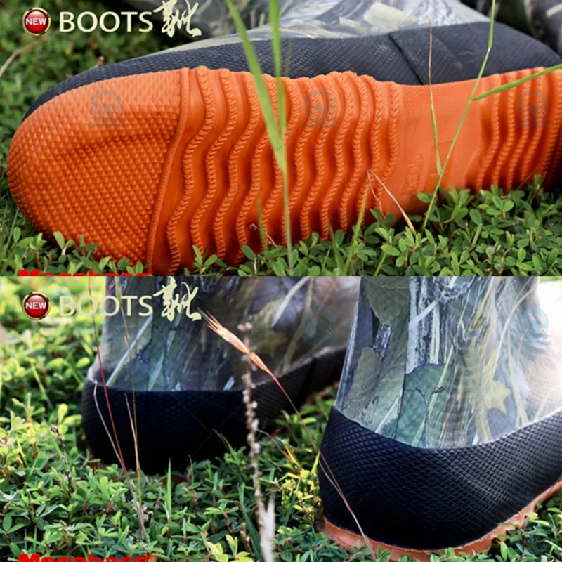 JAPAN Megabass MOBILE FLEX BOOTS REAL CAMO flex rubber portable elastic stored compactly Free pouch fishing boots