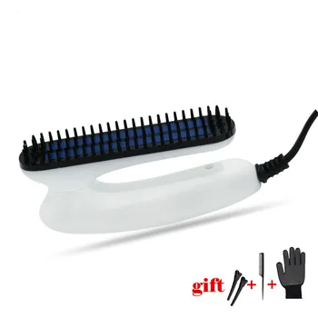 

Men's All In One Salon Hairdressing Comb Hot Sale Professional Quick hair straightener brush Hair Curling Iron Styler